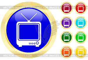 Icon of TV - vector clipart