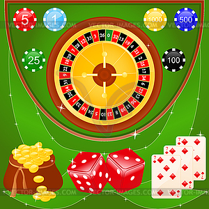 Casino elements - vector image