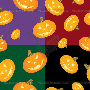 Halloween background Pumpkins - vector EPS clipart