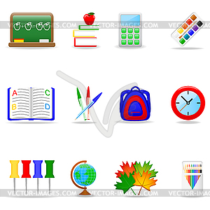 Образование набор иконок - рисунок в векторном формате