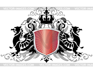Arms with an sea fads - vector clip art