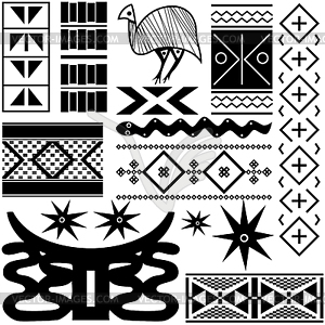 Ancient African pattern - vector image