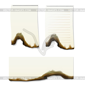 Burnt paper - vector image