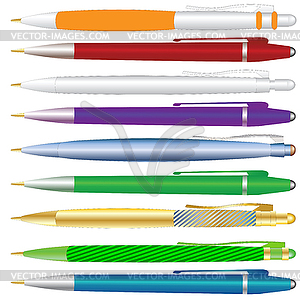 Set of pens - vector image