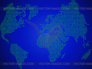 Abstract background binary - vector clipart