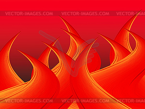 Абстрактный фон с пламенем - векторное изображение клипарта