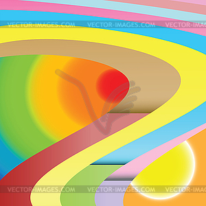 Abstract wavy background - color vector clipart