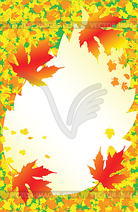 Autumn frame - vector EPS clipart