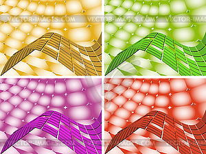 Backgrounds in colorful performance - vector image