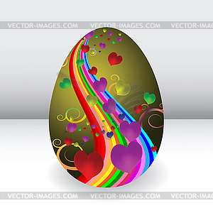 Easter egg is beautiful - vector clipart