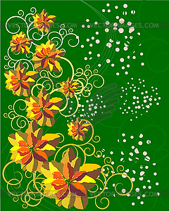 Floral background - vector clip art