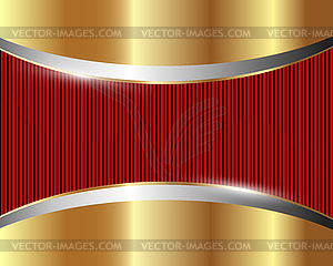 Metallic background with space for text - vector clipart