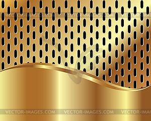 Metallic gold background - vector image