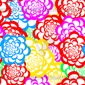 Seamless floral background - vector image