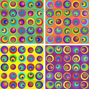 Seamless pattern with circles - vector clipart