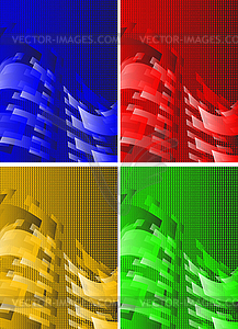 Set of abstract backgrounds - vector image