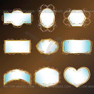 Set of frames - vector image