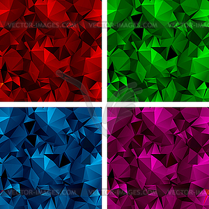 Set of polygonal backgrounds  - vector image