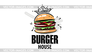 Burger logo - vector image