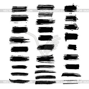 Brush strokes - vector clip art