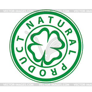 Mark Printing of natural product - vector clip art