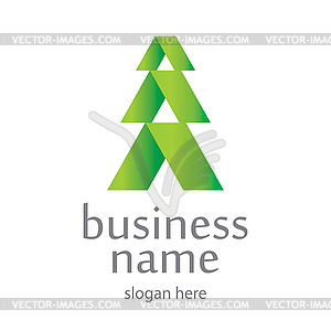 Tree conceptual logo - vector clipart