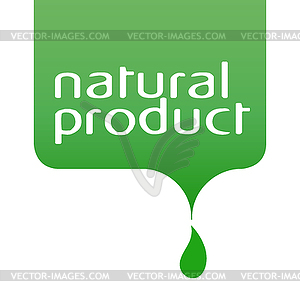 Conceptual drop of natural product - vector EPS clipart