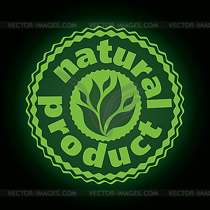 Logo printing brand natures product - vector image