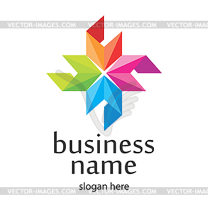 Color sign - vector image