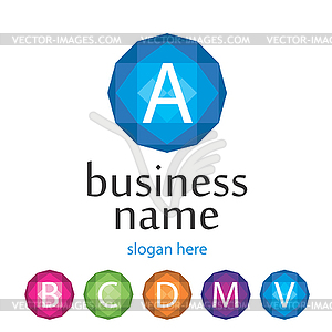 Letter logo Company - color vector clipart