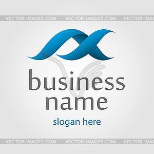 Ribbon logo - vector clipart