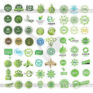 Collection of eco sign - vector clipart