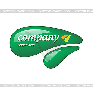 Stylized eco drop - vector clipart