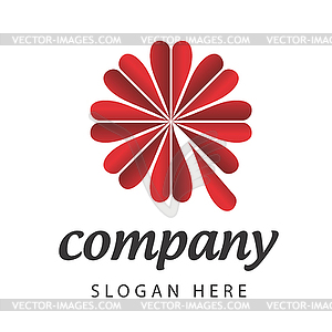 Logo florist - vector image