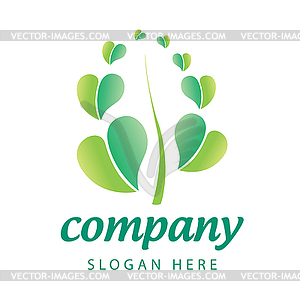 Leaf logo - vector clip art
