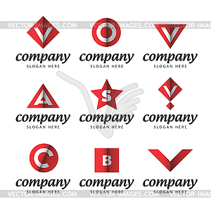 Star logo - vector clipart