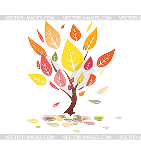 Autumn tree - vector clipart
