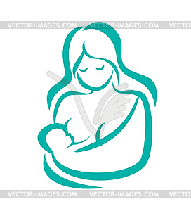 Mother and baby - vector image