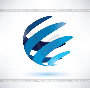 Abstract globe symbol, icon - vector image