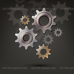 Machine gear wheel cogwheel icon - vector clipart