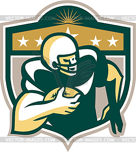 American Gridiron Wide Receiver Running - vector clipart