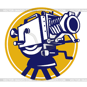 Vintage Movie Film Camera Retro - vector clipart