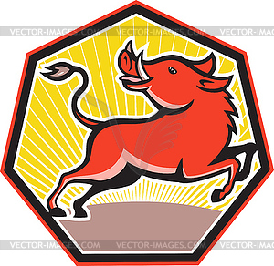 Wild Pig Razorback Hog - vector image