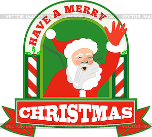 Santa Claus Father Christmas Retro - vector image