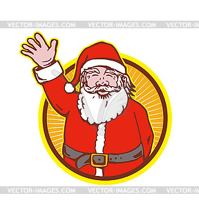 Santa Claus Father Christmas Cartoon - vector image