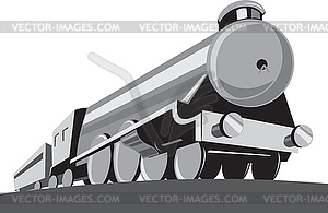 Steam Train Locomotive Retro - vector image