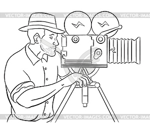 vintage film camera clip art