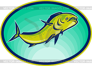 Dolphin fish or mahi mahi - vector image