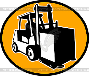 Forklift truck - vector clip art