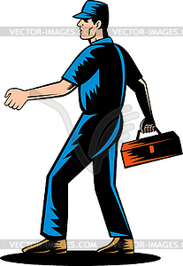 Mechanic tradesman repairman - vector clipart